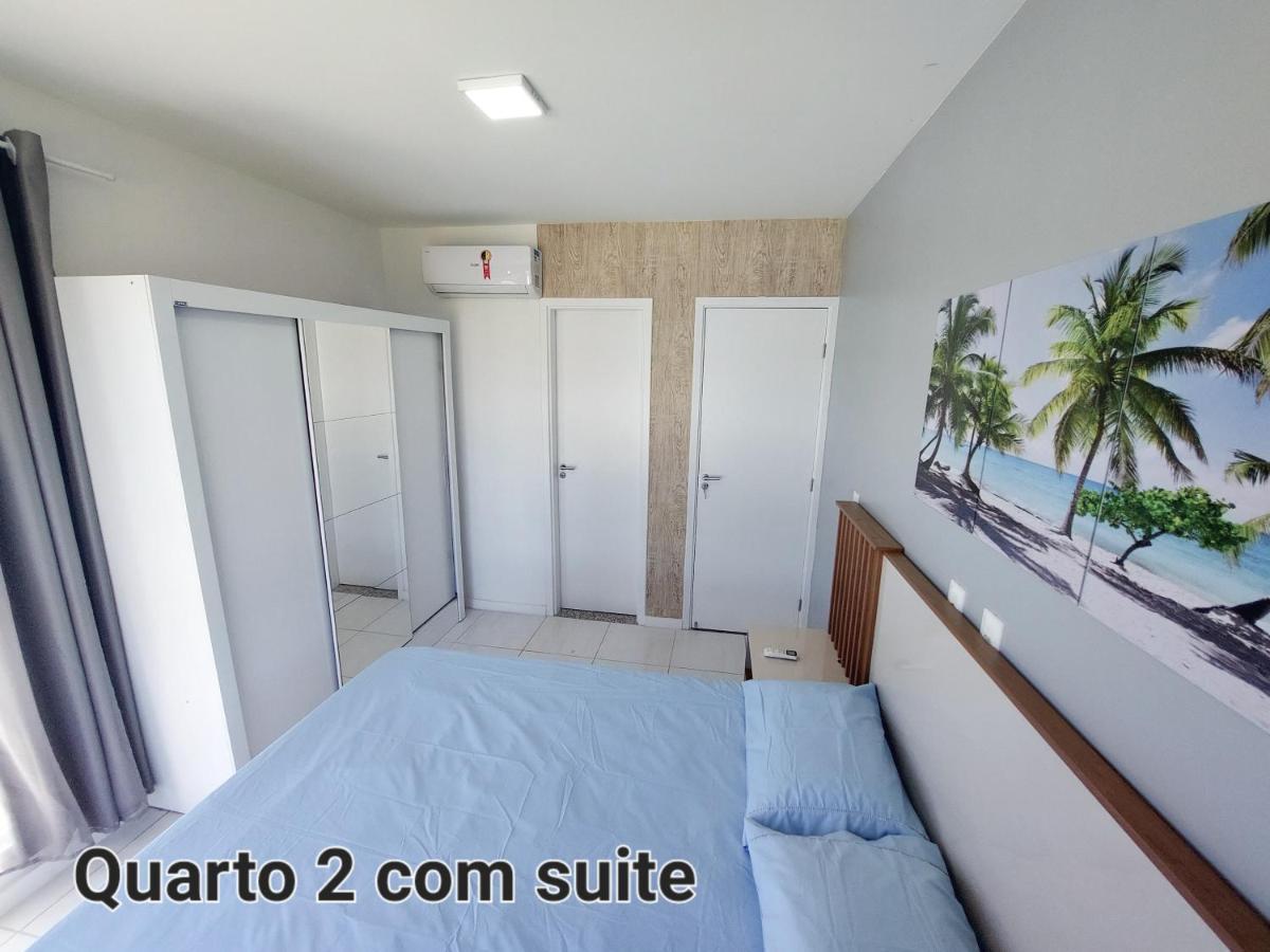 Flat Aconchegante, 3 Quartos, Condominio Muro Alto Em Порту-де-Галиньяш Экстерьер фото
